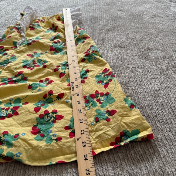 Hanna Andersson Strawberry Ruffle Sundress 120cm Girls Cotton Summer Dress - Picture 6 of 7